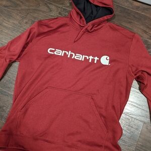 EUC Carhartt midweight logo tech hoodie L